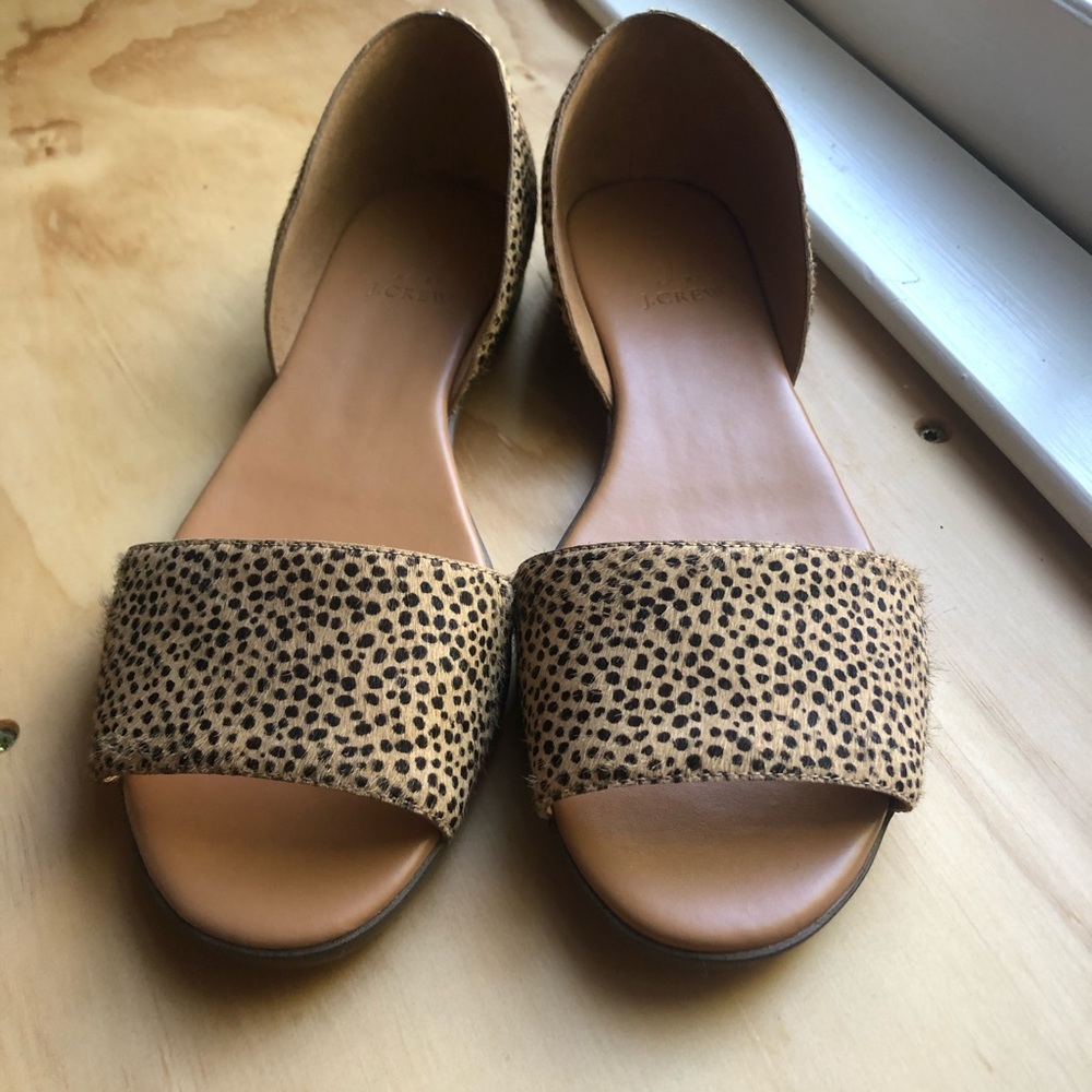 J by J. Crew Calf Hair Sandals Size 8